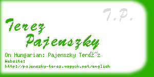 terez pajenszky business card